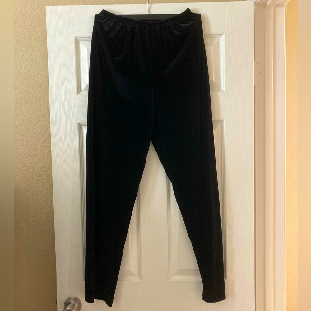 Black Velveteen Pant by Clio